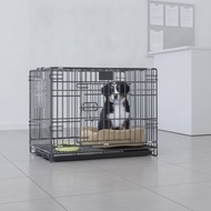 Dog Crate with Tray Single-Door Dog Crate Enclosure Metal Sturdy for Dogs, Home