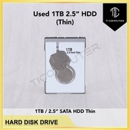 1TB 2.5 inch SATA Laptop Hard Disk Drive HDD thin (Refurbished)