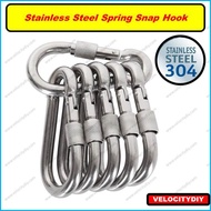 （304不锈钢登山扣）Stainless Steel Spring Snap Hook Locking Carabiner SUS304