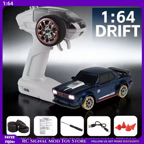 Mini Rc 4WD Drift Remote Control Car 1 6 4 Scale Volkswagen Gti Desktop Model Car Gyroscope Calibrat