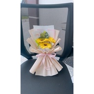 Sunflower Bouquet of 3-5 Korean Paper Flowers as a meaningful gift