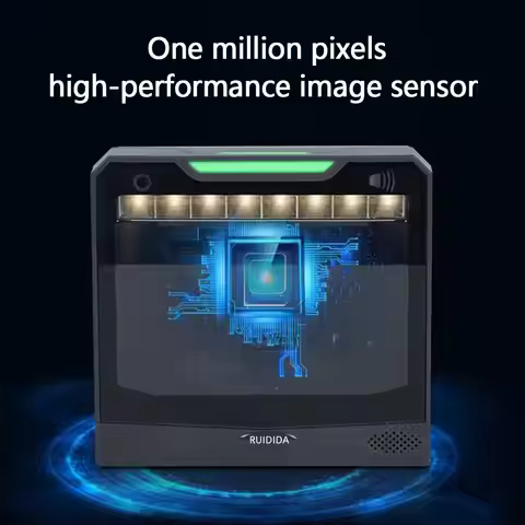 Platform Barcode Reader Desktop Bar Scanner 1D 2D Hands-Free Code Scanner DM PDF 417 QR Wired Code R