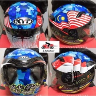 🔥100% Original🔥 KYT VENOM Double Visor Limited Edition Malaysia Singapore Flag #No Bike #No life