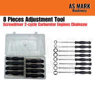 8 Pieces Adjustment Tool for Screwdriver 2-cycle Carburetor Engines Chainsaw
