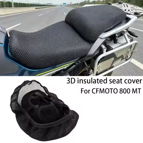 For CFMoto 800MT 800 MT 800 mt 800mt 3D Mesh Motorcycle Seat Cover Breathable Airflow Cushion Waterp