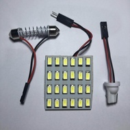 ไฟเพดานรถยนต์ led 24ชิป ใส่กับรถได้ทุกรุ่น สีขาว