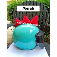 Helmet chameleon crest, chameleon crest, helmet chameleon crest ears Helmet Motorcycle