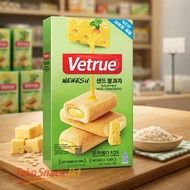 [toko snack jkt] Vetrue Weikesu Stuffed Rice Crackers Musangking Durian Vetrue Rice Crackers Strawbe