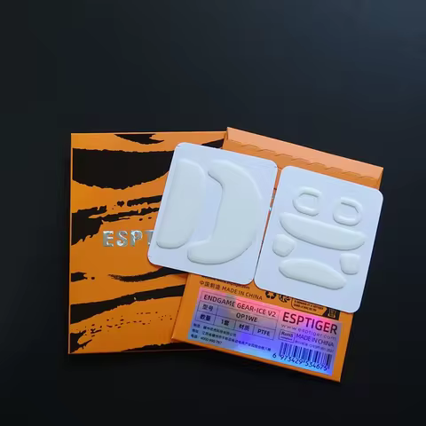 1 Pack Original Esptiger ICE V2 Mouse Skates For ENDGAME GEAR OP1WE Mouse White Arc Esports PTFE Mic