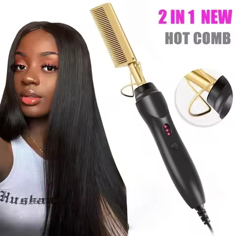 Straight Hair Comb Bangs Dry Wet Dual-USE Straight Hair Curling Iron Household Curling Iron Electric