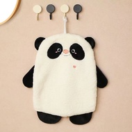 Cartoon Cartoon Animal Cute Panda White Goose Duck Hand Towel Kitchen Bathroom Hanging Quick-Drying 