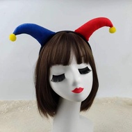 Cartoon Clown Headdress Show Props Young Children cos Headband Halloween Masquerade Party Plush Head