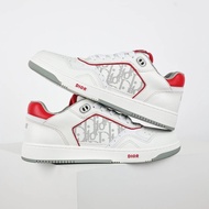 [Ding Class Version] DIOR DIOR B27 Low-Top Classic Luxury Casual Sports Shoes Sneakers White Red Men