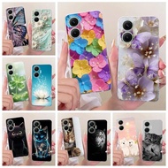 For Xiaomi Redmi Turbo 4 Pro Case Luxury Flowers Butterfly Painted Cover Soft Slim Phone Case For Re