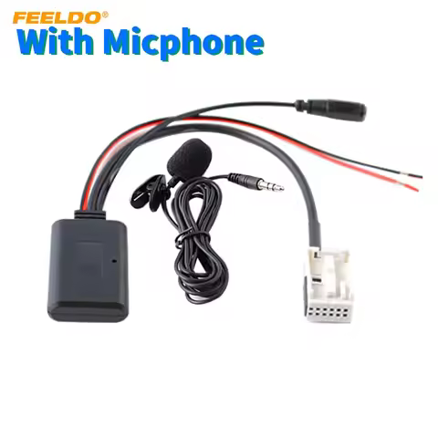 FEELDO Car Wireless Bluetooth Module Adapter Radio Audio Aux Cable Adapter for Volkswagen RCD200 RCD