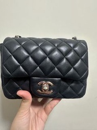Chanel 17 Cm 黑銀 方胖仔 95% 新