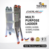 Everlas YMPRH12 12 Steps Multipurpose Aluminium Ladder Tangga Lipat