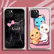 Dog Cute Cat Cartoon For Samsung S25 S24 S23 FE S22 S21 S20 S10 S9 S8 S7  Ultra Tempered Glass Soft 