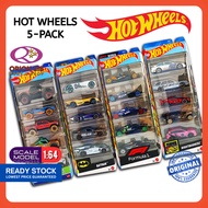 Hot Wheels 5-Pack Formula 1/ Nightburnerz/ Batman/ Baja Blazers/ Hot Wheels Let's Race/ X-Raycers