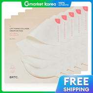 BRTC | แผ่นมาสก์หน้า Lift Toning Cream On คอลลาเจน x5 แผ่น / มาสก์ครีม / มาสก์สกินฟิต