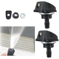 gunhunt 2 PCS Automotive Windshield Nozzle, 1.06" x 0.62" x 0.86" M8 360° Adjustable Hood Fan Spray 