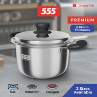 555 Premium Stainless Steel Sauce Pot - 304 Stainless Steel 0.88mm - Gas, Induction & Halogen Stoves