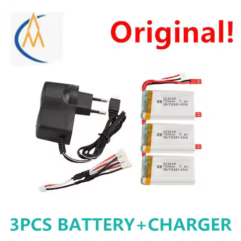 X600 F46 X601H Venus JXD391V aircraft model aircraft lithium battery 700mAh 7.4V 3 + 1 battery charg