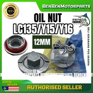 ESPADA TRC Y15 LC135 FZ150 Y16 OIL DRAIN CAP (OIL NUT CAP)  12MM BIG BESAR ESPADA RACING
