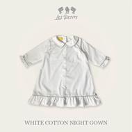White COTTON NIGHT GOWN