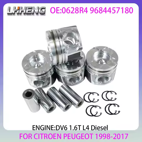 DV6 Engine Piston For CITROEN BERLINGO C2 C3 C4 C5 PEUGEOT 1007 206 207 307 308 MINI SANTANA 1.6L 1.