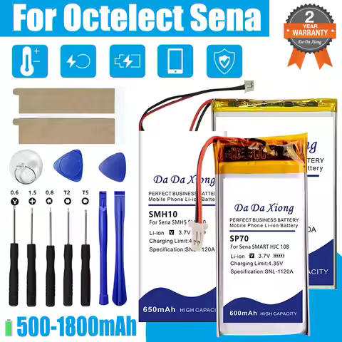 Replacement Battery for Sena 30S 30K 50S 50R SPH10 SPH5 SP51 10C 10S 20S Bluetooth Helmet Headphone