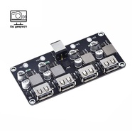 QC3.0 QC2.0 USB Fast Charger Board 4XUSB Port DC-DC Converter DC12V-30V to DC 3-12V Charging Circuit
