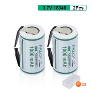 PALO 1000mAh 18350 Lithium Ion Battery 3.7V Rechargeable Li-ion 18350 Cells With Nickel sheet for El