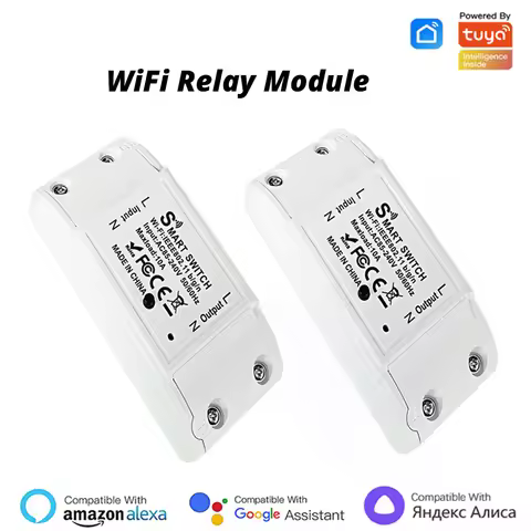 Tuya WiFi Switch DIY MINI Smart Home Switch Relay Module Smart Life APP Wireless Voice Remote Contro