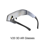 Catharineqi ENMESI แว่นตาเสมือนจริง3D V20 AR 4K 200นิ้ว VR หน้าจอ Max ออลอินวันพร้อม Dual FHD Micro-