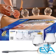 Set of 12 Glass Cupping Tubes with Fire Starter / Glass Cupping Cup CD009 Made In Vietnam