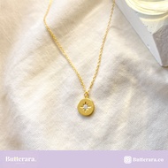 Tiny North Star Necklace - Gold