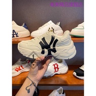 Korea Korea MLB Couple Retro Big Standard Daddy Shoes Women Heightened Thick-Soled White Shoes Men Casual Comfortable Sports Shoes