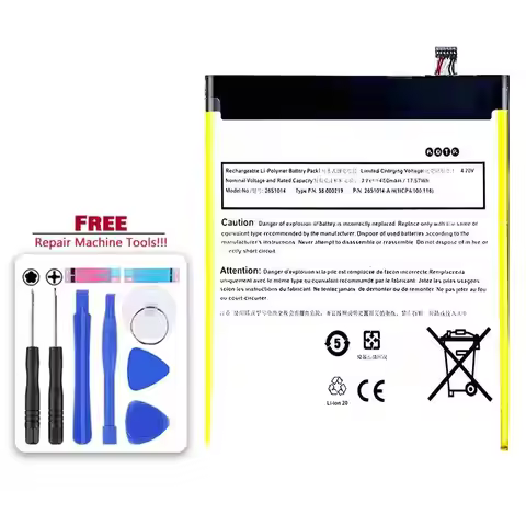 26S1014 4750Mah Battery For Amazon Kindle Fire HD 8" 7Th Gen SX0340T 2017 Tablet Pad 58-000219 58000