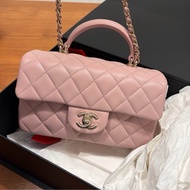 Chanel 24P CF mini with handle - dusty pink, cf20