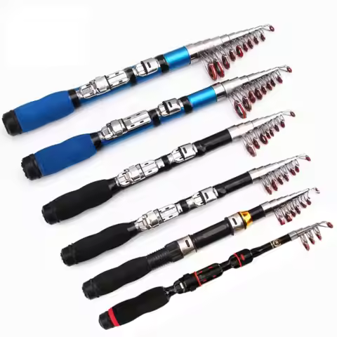 Glass Fiber Reinforced Plastics Telescopic Fishing Rod 1.2m 1.5m 1.7m 1.9m 2.3m Retractable Hard Tai