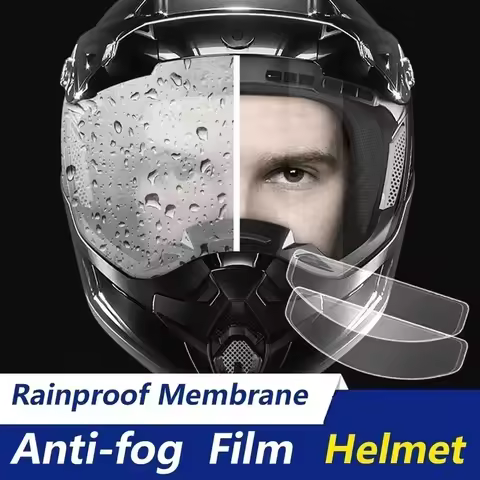 1/2pcs Motorcycle Helmet Rainproof Anti-Fog Film Durable Nano For Helmet Motorcycle Full Face Pinloc