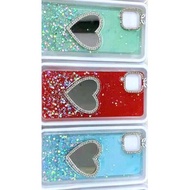 Realme C15 C5 C5i heat sparkling glittered hard case
