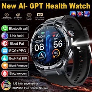 2026 New Accurate AI Diagnosis Smart Watch Body Fat ECG Blood oxygen BP Health Sport HD AMOLED Scree
