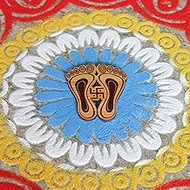 GKD Laxmi Charan Paduka for Puja and Wooden Home Decor Items for Home Decor Devi Charan Paduka for P