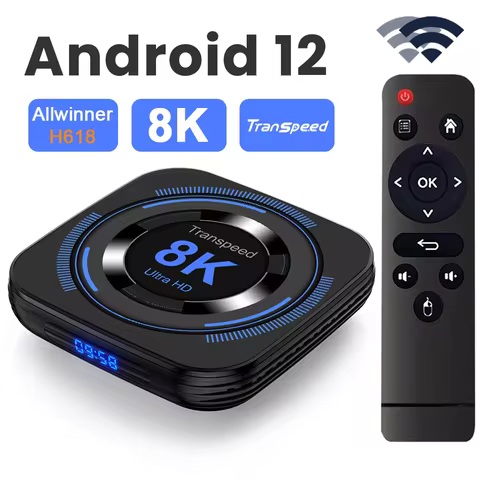 Transpeed Android 12 TV BOX Allwinner H618 Dual Wifi 32G64G Quad Core Cortex A53 Support 8K 4K BT Vo