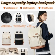36-55L High Quality PU Leather Waterproof Men's Laptop Backpack Large Computer Backpack for Business