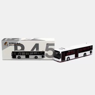 Tiny Micro Shadow P45 B7RLE Bus White Hong Kong Bus Single Layer 1/110 City Alloy Car Model Limited 