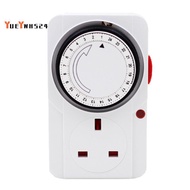 24-Hour Segmented Timer Switch--Saving Plug Timer Socket Kit-with Programmable Time Controller 3-Pin