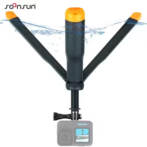SOONSUN Waterproof Selfie Stick Floating Tripod for GoPro Hero Float Selfie Stick Akaso DJI Action C